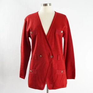Salvatore Ferragamo Red Women's Cardigan